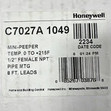 (NEW) 🔥 Genuine Honeywell C7027A 1049 Mini-Peeper Ultraviolet Flame Detector