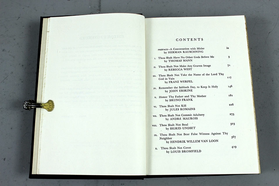 The Ten Commandments Novels of Hitler's War Against the Moral Code HB in DJ 1943 - Image 4 of 4