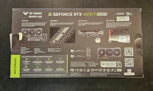 (Solo scatola) ASUS Tuf Gaming GeForce RTX 4070Ti Super Box con confezione interna - Foto 3 di 3