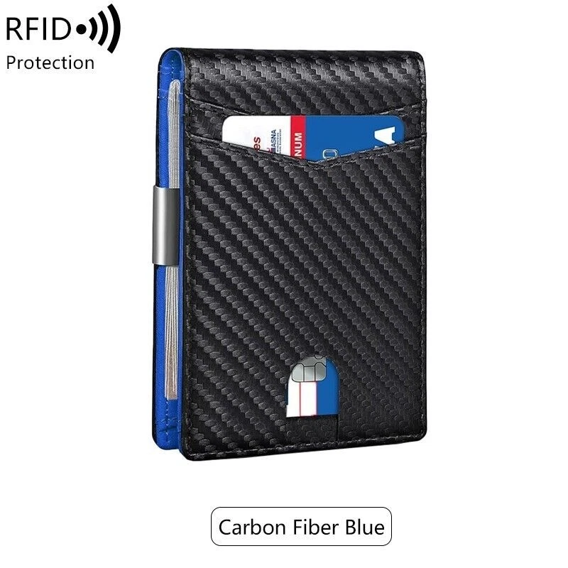 Minimalist men's RFID blocking multi-functional ultra-thin 12-card wallet - Image 4 of 4