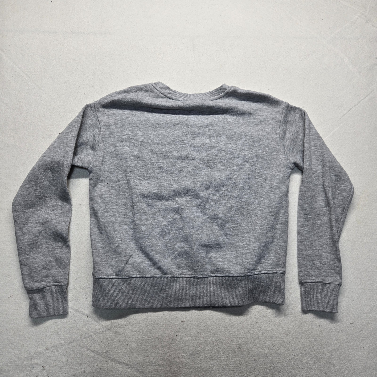 Reebok Sweater Solid Gray Logo Pullover Cropped C… - image 6