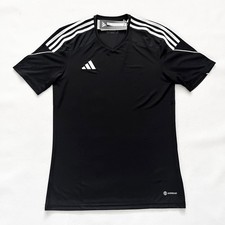 40 NWT ADIDAS Men's Tiro 23 Black White 3-Stripe Training Running Tee T-Shirt