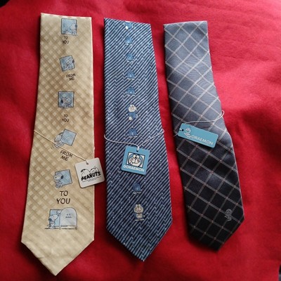 Doraemon 3er Set Herren Seidenkrawatten Karomuster Japanische Marke