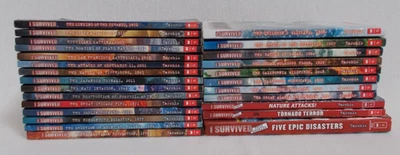 Lot of 26 I SURVIVED Books 1-23 + 3 True Stories Lauren Tarshis Kids Chapter - Image 1 of 4