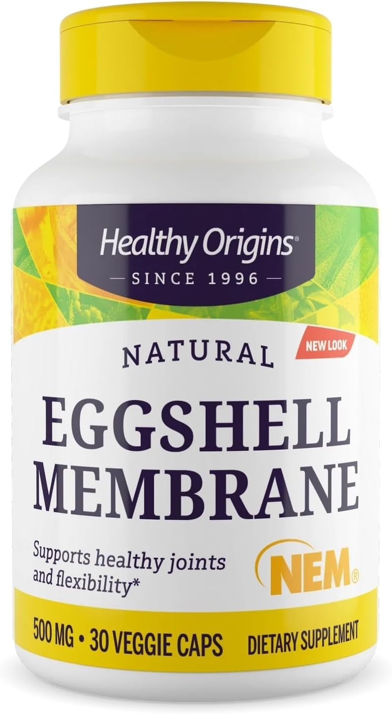 Eggshell Membrane 500 mg Joint Flexibility Support - Non-GMO, 60 Veggie Capsules