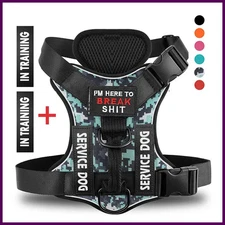 Reflective Pet Dog Harness No Pull Dog Vest Leash for Small Medium Large Dogs