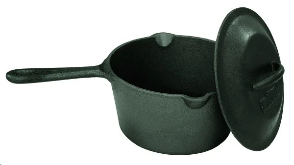 Bayou Classic Pre-Seasoned Cast Iron Bean Pot W/ Domed Lid and Handle 2.5 Quart