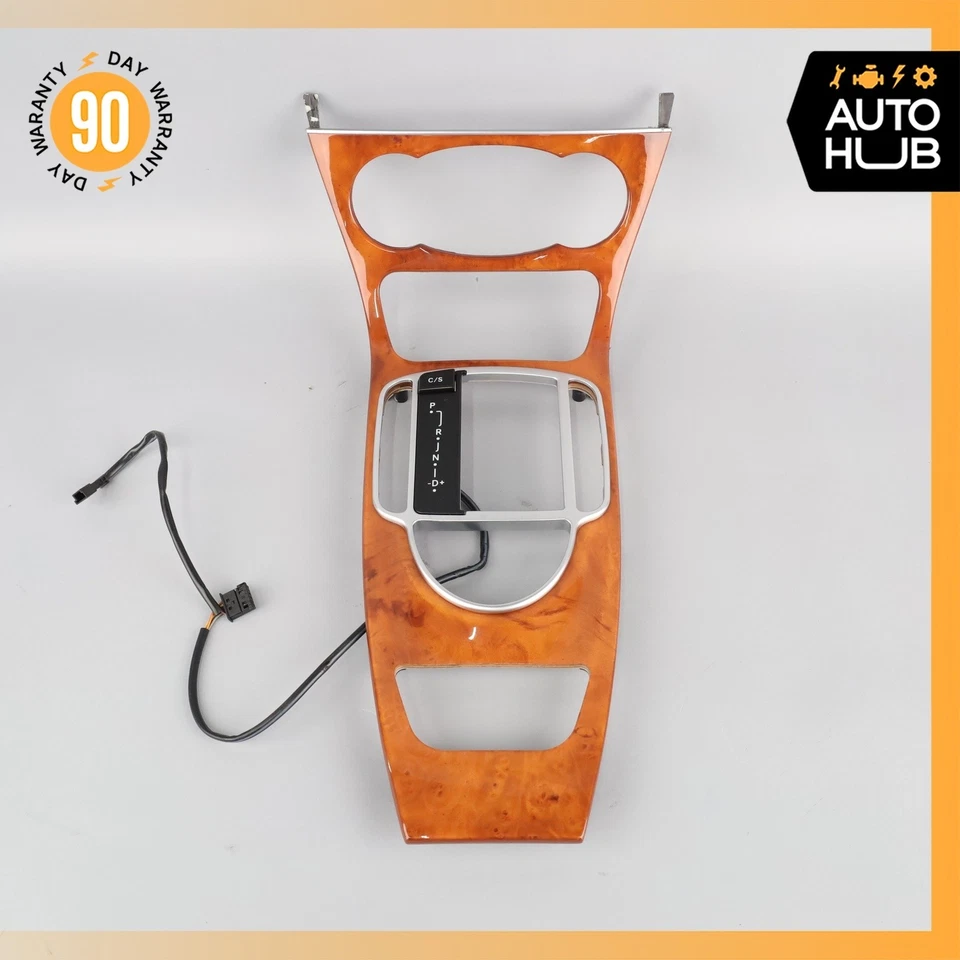 05-12 Mercedes R230 SL500 SL550 consola central bisel madera de nogal OEM Foto 3 de 4