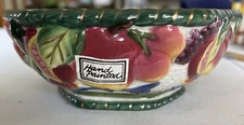 Early Fitz And Floyd 1989 5” Bowl Majolica Fruit Design