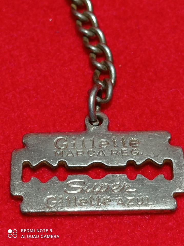 XIX SUMMER OLYMPIC GAMES MEXICO 1968 GILLETTE KEYCHAIN PROMOTIONAL BLUE ...
