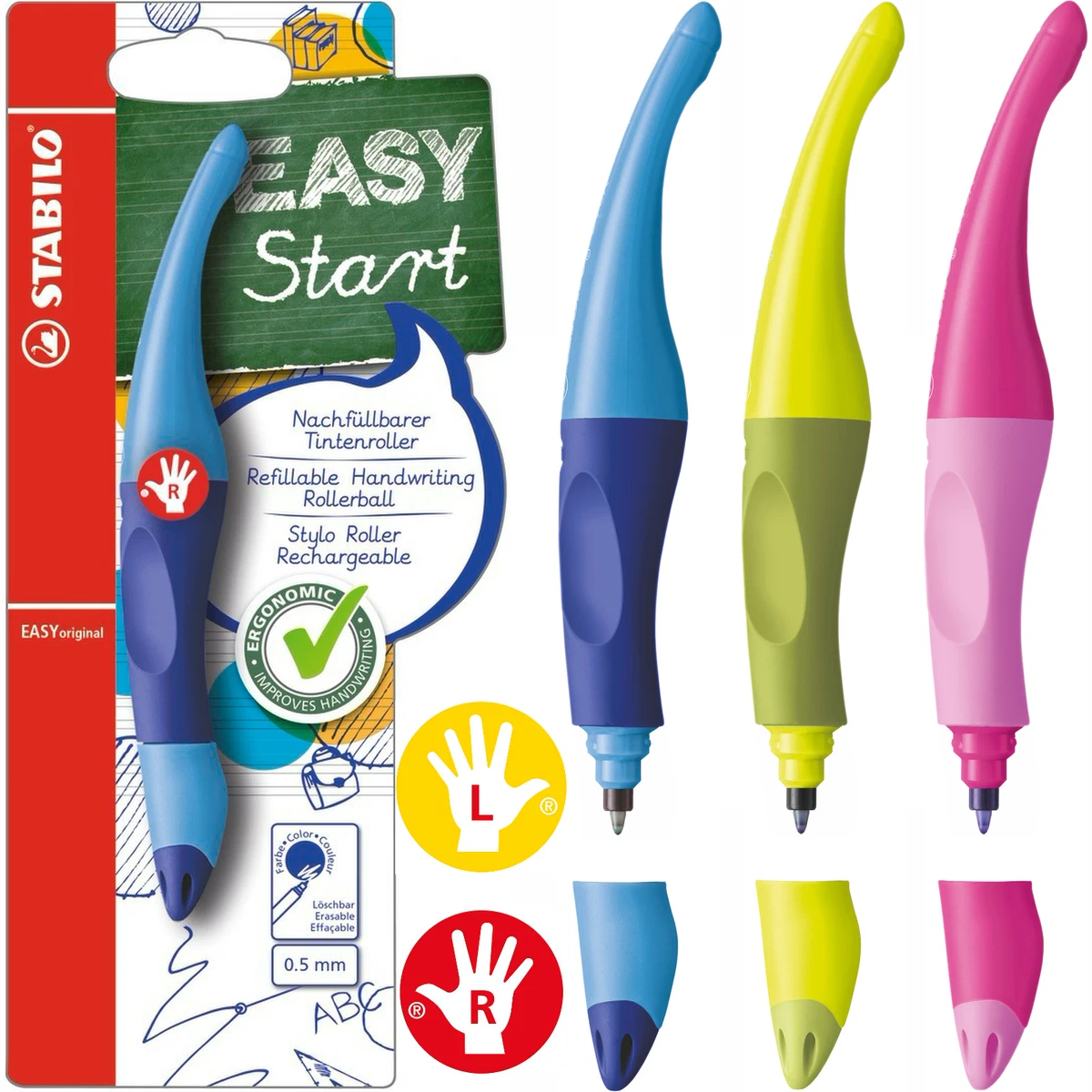 Ergonomic Rollerball STABILO EASYoriginal Assorted Sizes and Colours