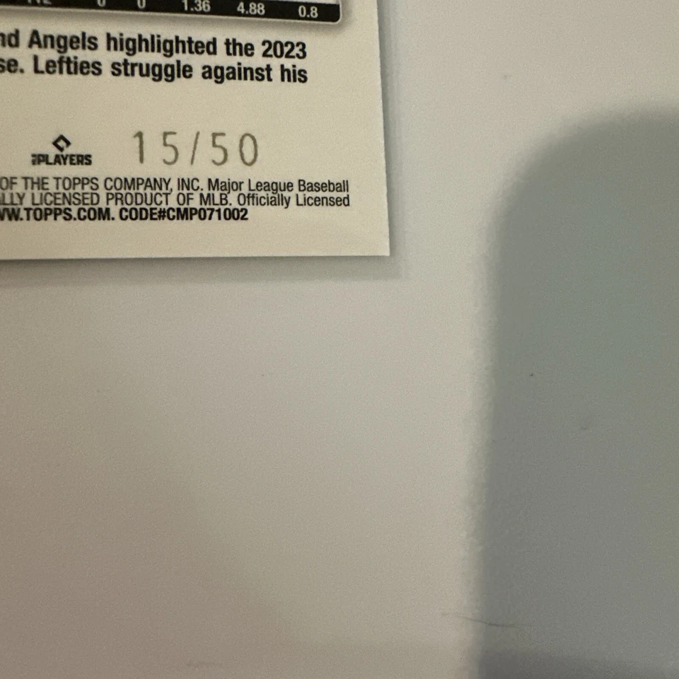 2024 Topps Ryne Nelson #334 Yellow Crackle 15/50 Arizona Diamondbacks - Image 4 of 4