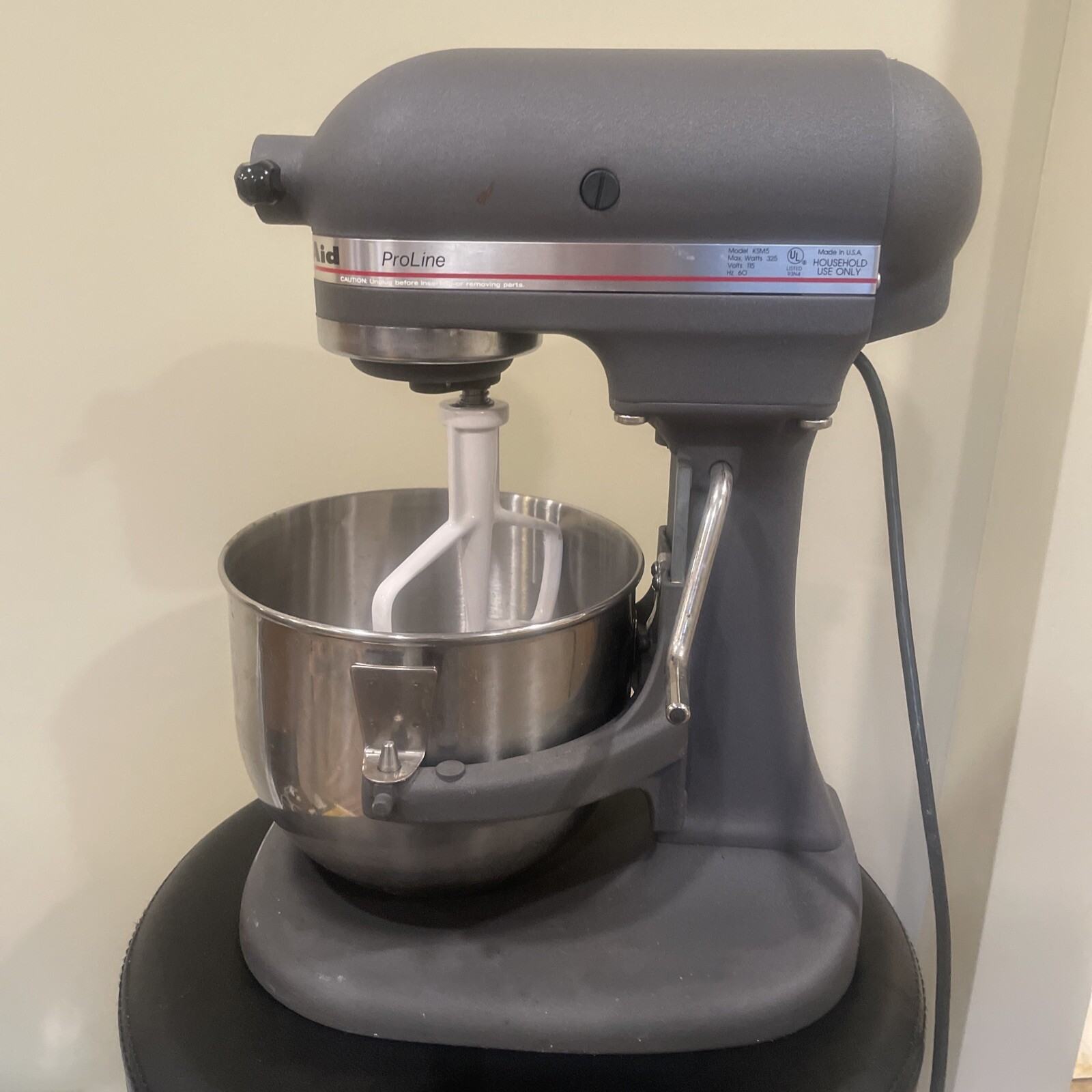 KitchenAid KSM5 Pro Line USA Made Gray 5qt BowlLift Stand Mixer Working Cond eBay