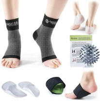 Plantar Fasciitis Foot Pain Relief Kit-9pcs Heel & Arch Pain Relief, Strong Ankl