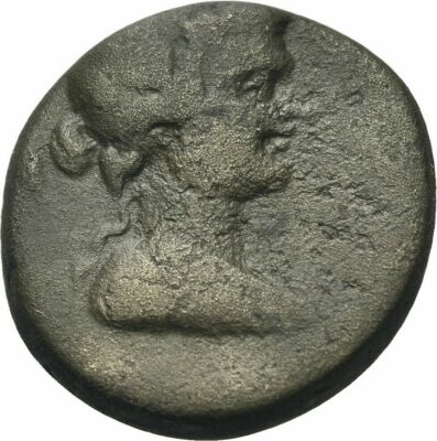 Ancient Greece 2 Cent BC Apollo/ statue 20 mm 7.2 g