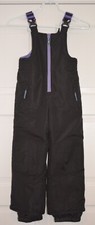 Kids CHAMPION X-Small 4-5 Girls Unisex Winter Ski Snow Pants Bib Black Purple