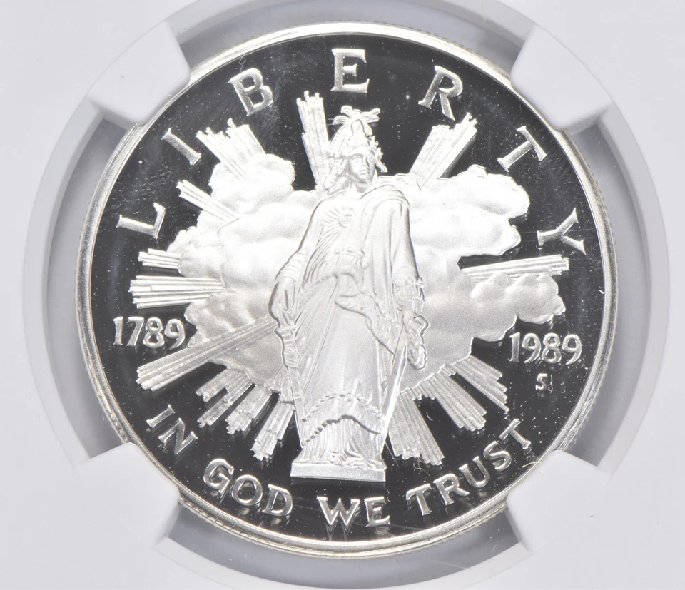 1989 S Congress Commemorative Proof Silver Dollar NGC PF70 UCAM - Image 3 of 4