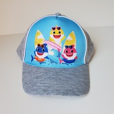 Baby Shark Hat Baseball Style Cap Adjustable Mommy Daddy Beach Surfboard Kids