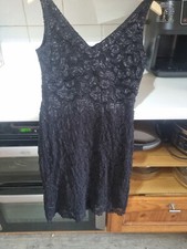 Stunning evening dress in black with shimmer size 14 from Essentials