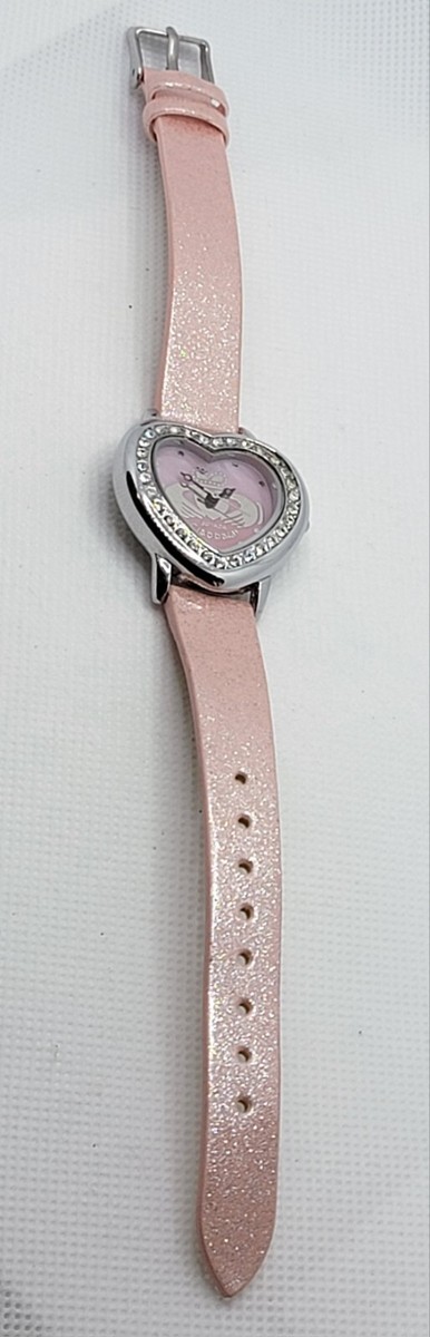 Rovada Claddagh Watch Women Silver Tone Heart pink Dial New Battery leather band Ladies Rovada Claddagh Heart Shape Crystal Accents Pink MOP  main image 3