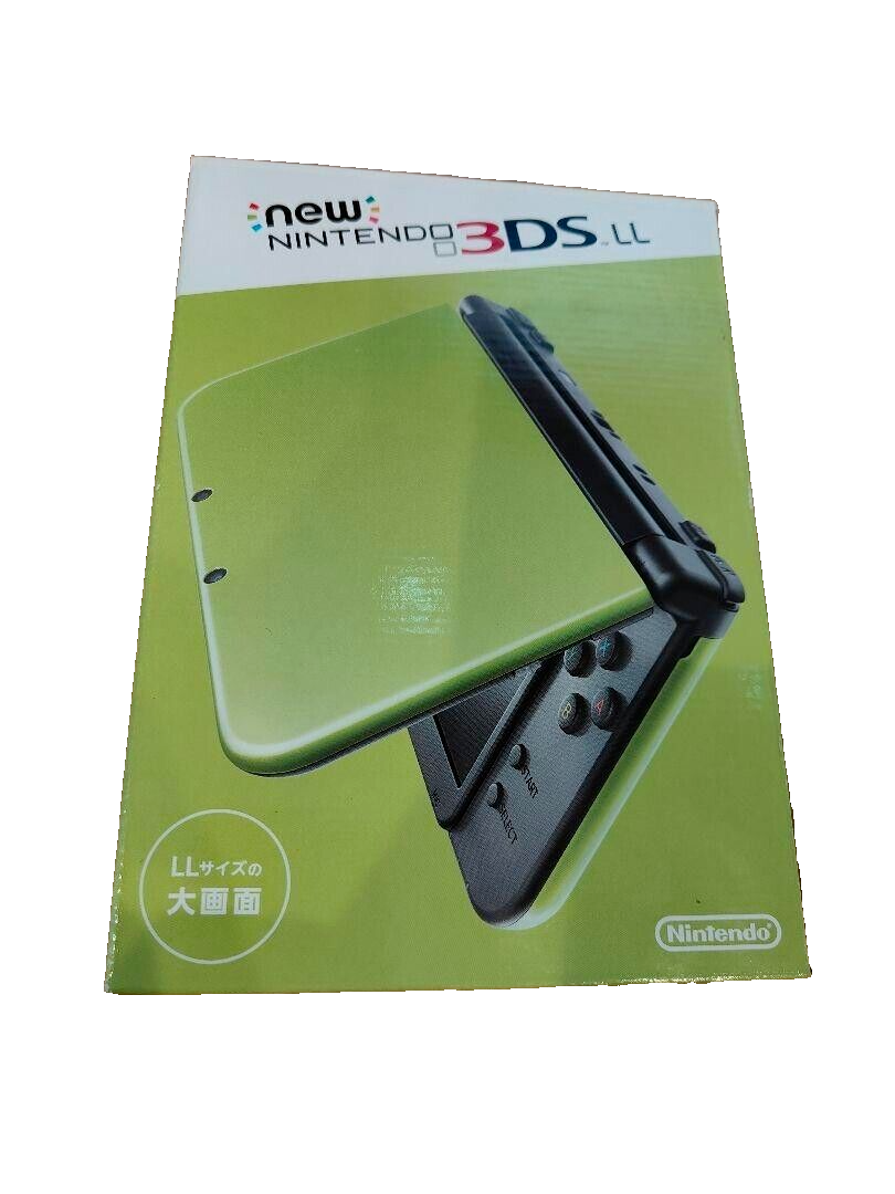 NINTENDO New 3DS LL XL Lime Green Black Console w/Box NTSC-J