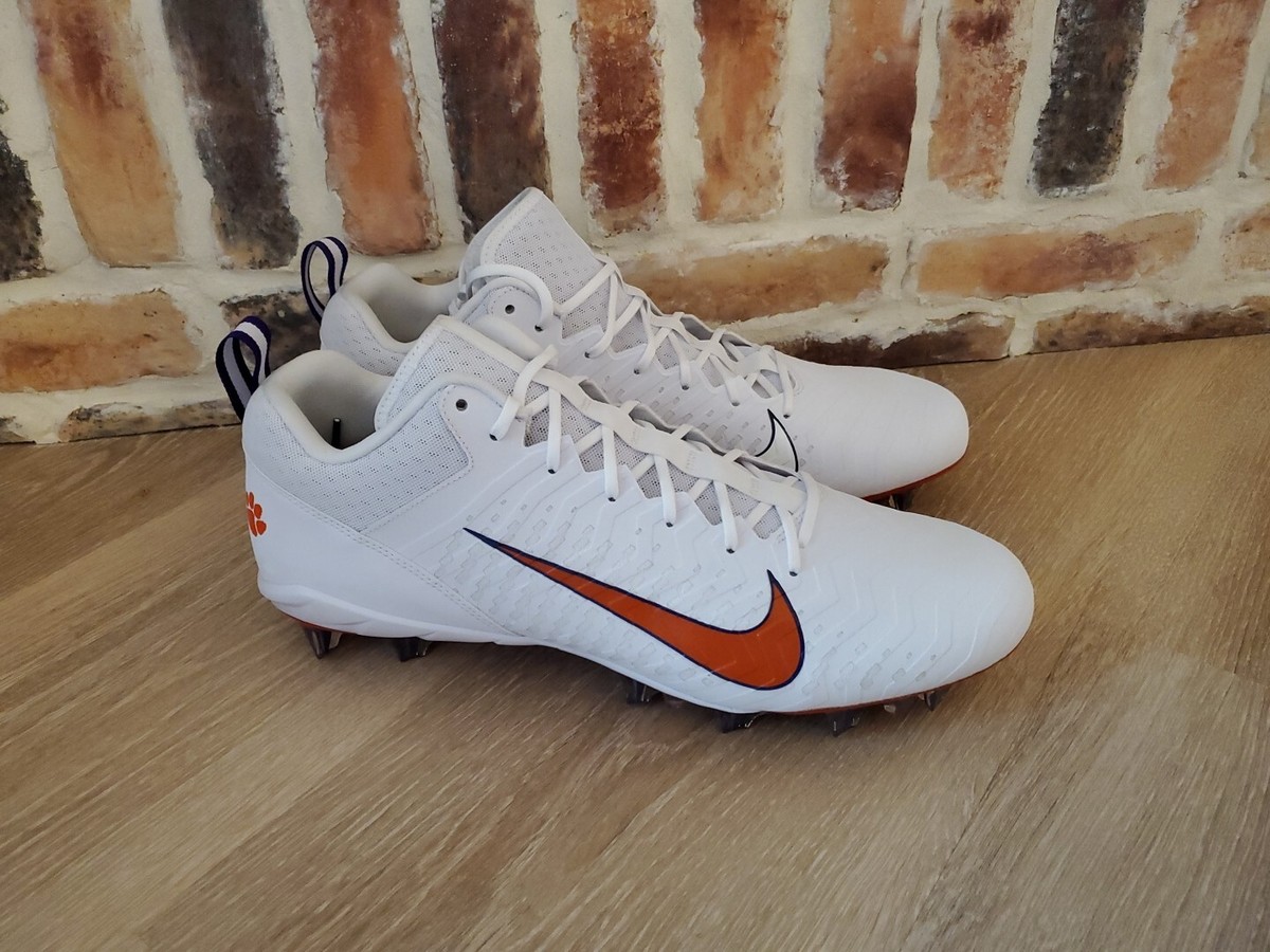 Mens Sz. 16 Nike Alpha Menace Pro 2 Low White Clemson