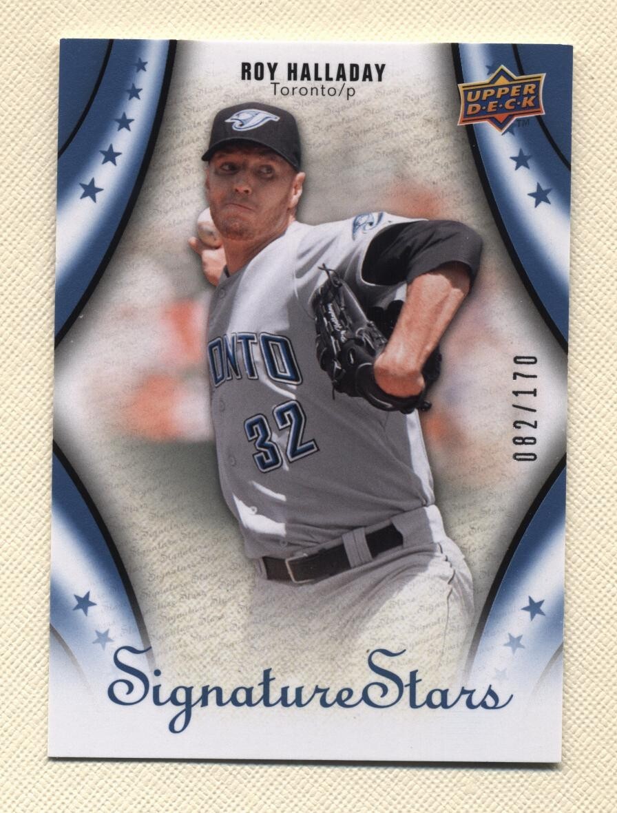 2009 Upper Deck Signature Series Silver Roy Halladay (Blue Jays) # 82/170