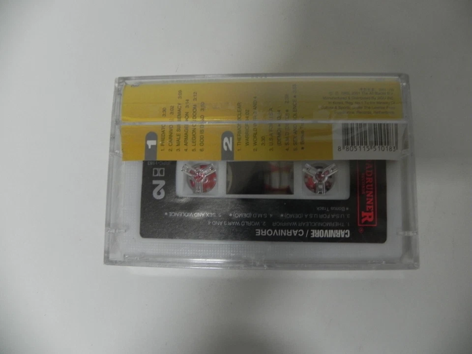 Carnivore - Carnivore S/T 2001 KOREA Cassette Tape + 3 BONUS TRACK / SEALED NEW - Image 3 of 4