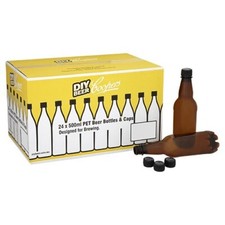 Coopers Plastic Beer Bottles & caps 500ml  24pk PET Amber Better Brewin Free UK