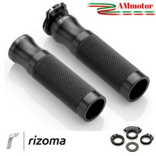 Manopole Rizoma Moto Kawasaki Z 750 R Sport Coppia Nere Alluminio Gomma GR205B