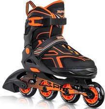 2PM SPORTS Torinx Green Boys Adjustable Inline Skates, LARGE 4-7 US