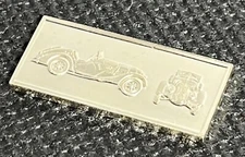 Franklin Mint Mini Ingot BMW 328 Sports Roadster Silver Classic Car Museum
