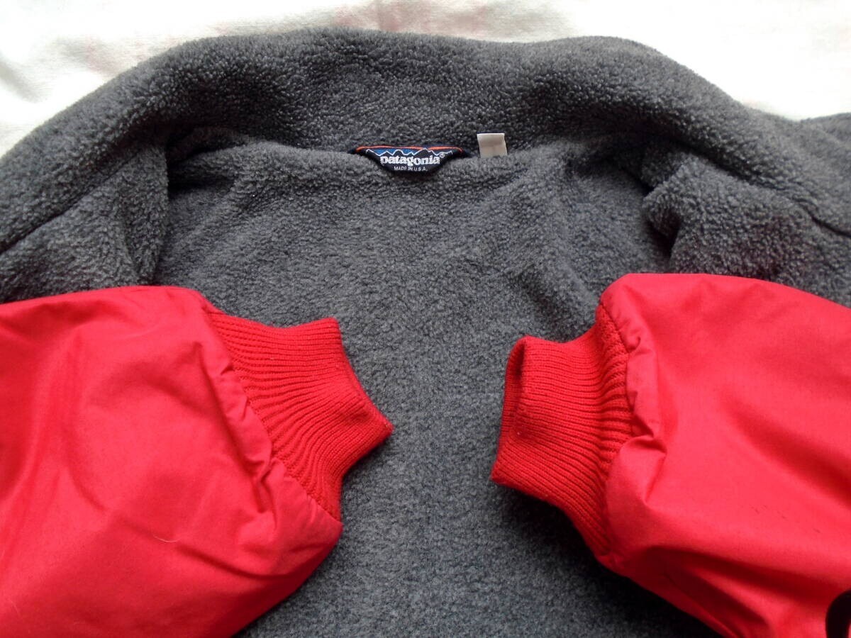 Vintage 80s Patagonia Size 13/14 Fleece Lined Shelled Synchilla