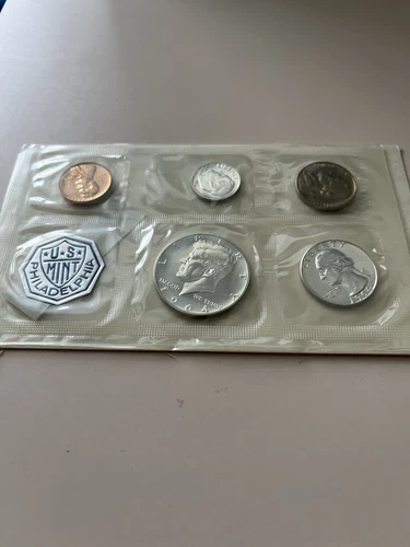 1964 U.S. Silver Kennedy Mint Set Uncirculated 90% Silver In Holder**See Ad