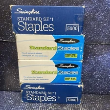 4Pack Of Swingline Staples Standard 1/4 inches Length 210/Strip 5000/Box X4