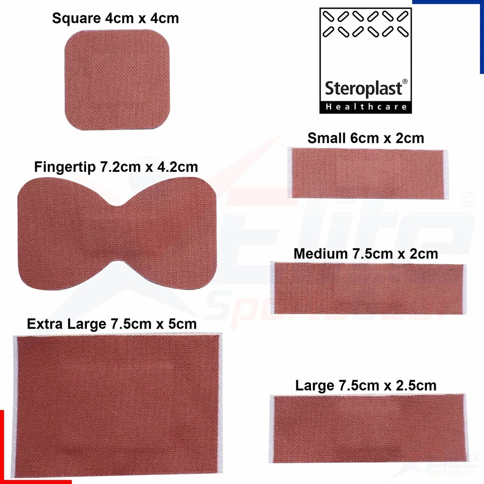 Steroplast Premium Fabric Heavy Weight Adhesive Wound Plasters Medical Grade