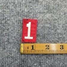 Boy Scouts of America BSA Red White Troop Number  1 One Patch N5