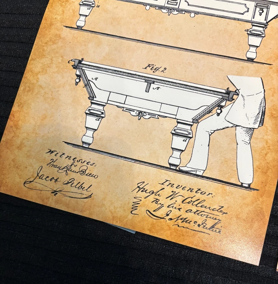 4 BilliardsPool Patent Print  Art Prints 8x10 - See Photos - - Image 3 of 3