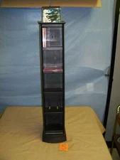 METRO 66 CD CASE TALL TOWER STORAGE HOLDER ORGANIZER BLACK RACK LASERLINE STYLE