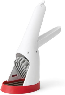 Chef'N Hand-Held Slicer Strawberry Slicester, Cherry/Meringue
