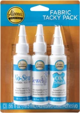 Aleene's Try Me Size Fabric Tacky Pack 3/Pkg-.66oz