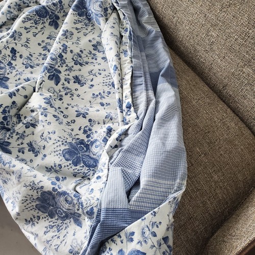 Vintage Tommy Hilfiger Duvet Cover, Floral Print, White And Blue. Queen... - Picture 18 of 18