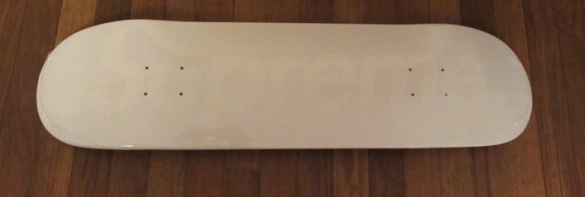 Supreme Tonal Box Logo Skateboard Deck White SS23 Supreme New York