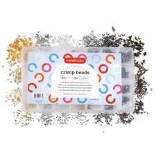 Incraftables Crimp Beads, Covers, Tubes, Crimping Knot & Wire Guardians 2100pcs