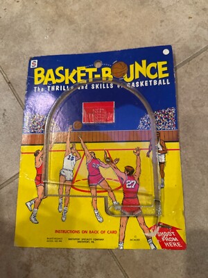 Vtg BASKET-BOUNCE Basketball Game Smethport #901 1970 Hand Held Card
