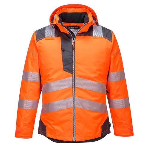 Portwest T400 Haute Visibilité Tache Résistant Imperméable Légère Hiver Veste - Picture 3 of 14
