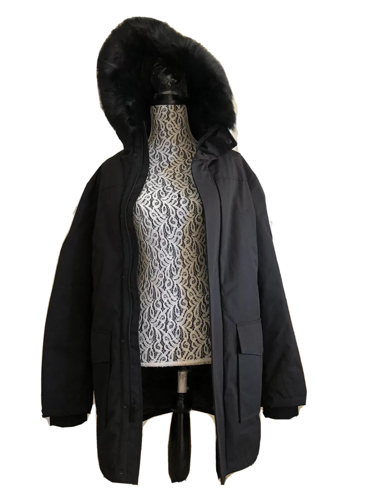 UGG MEN BUTTE PARKA BLACK 3-IN-1 WATERPROOF HOODED JACKET COAT WITH VEST Sz L image 3