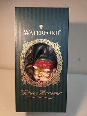 Vintage Waterford Holiday Heirloom Blown Glass Santa Christmas Holiday ...