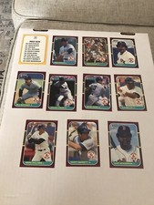 1987 Donruss Opening Day Baseball Boston Red Sox Team (11 Cards) NM Boggs