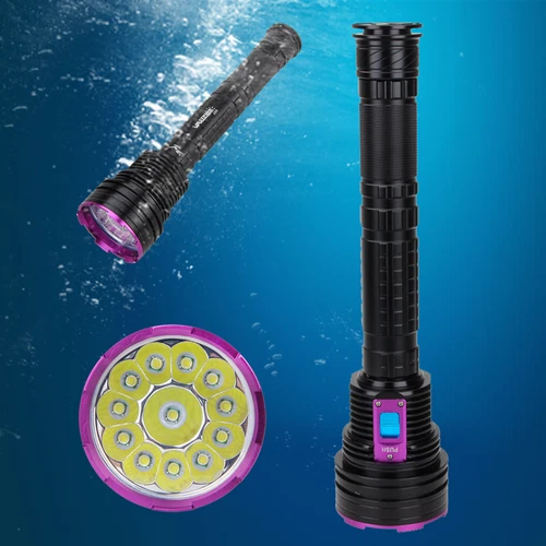 30000LM Luce Subacquea 200m Torcia LED Subacquea Lampada Subacquea IP686- - Foto 9 di 10